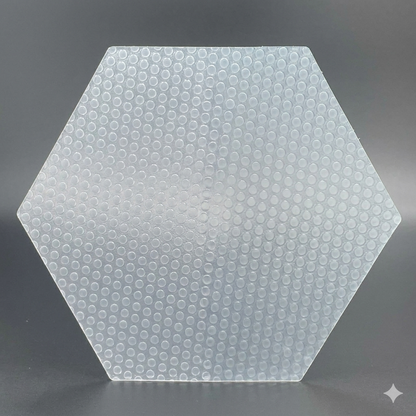 Single Hex Grip clear dotted traction pad panel showing hexagonal texture